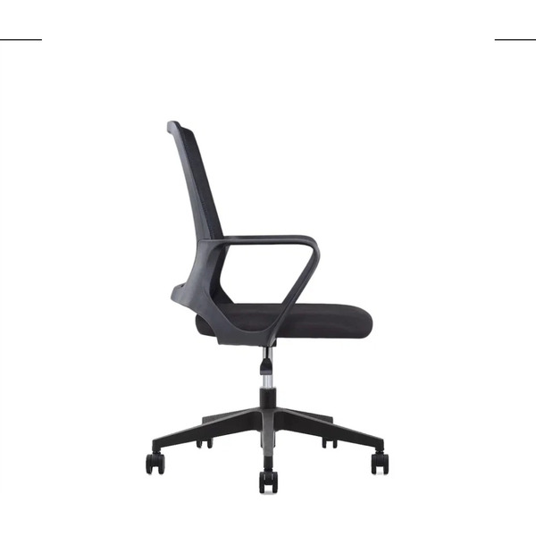 Кресло компьютерное SitZone U-0385 PL сетка/ткань, черный, крестов. пластик