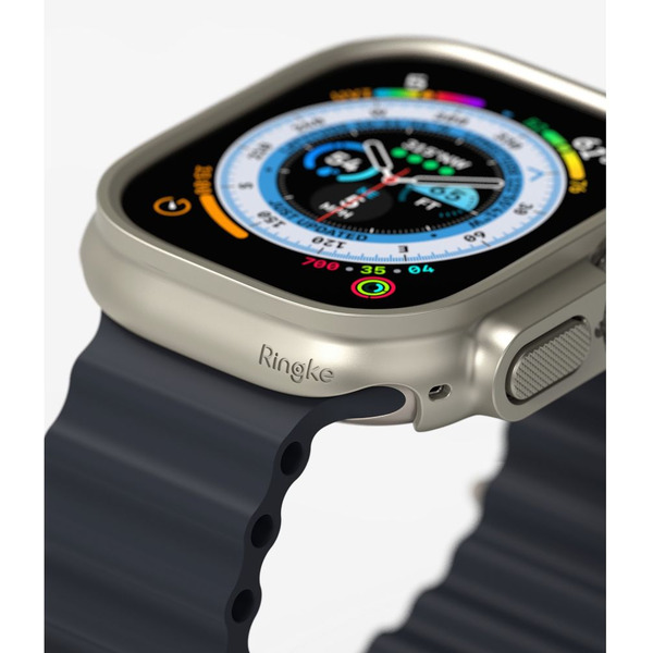 Чехол Ringke SLIM 2шт для APPLE WATCH ULTRA 1 / 2 (49 MM) CLEAR & TITANIUM GREY