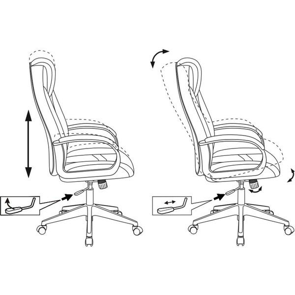 Кресло игровое Zombie 8 черный/оранжевый (1583067)