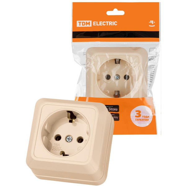 Розетка TDM Electric Ладога SQ1801-0211