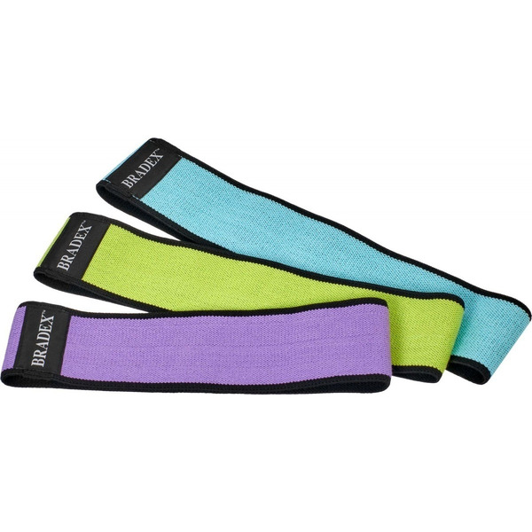 Набор текстильных фитнес резинок Bradex SF 0749 (размер S/M/L)