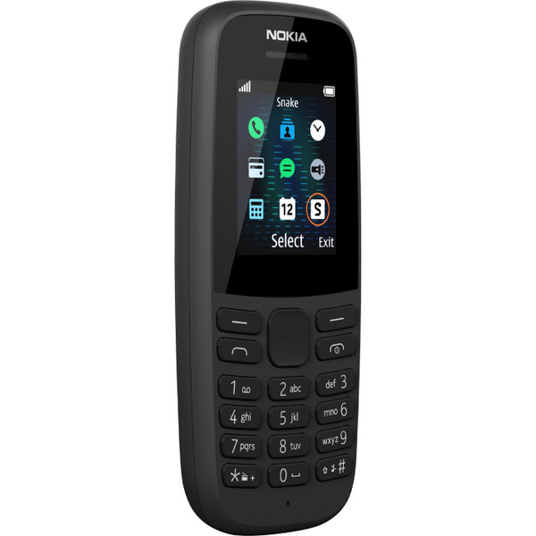 Телефон Nokia 105 SS черный (TA-1203)
