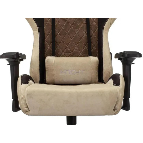 Кресло игровое Zombie VIKING 7 KNIGHT Fabric (бежевый/коричневый)