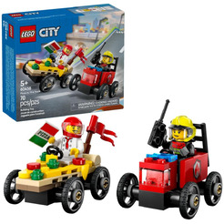 Конструктор LEGO City 60458 Пицца против пожарной машины