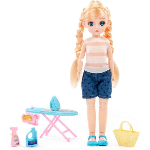 Кукла Полесье Даша дома + аксессуары (7 элементов) (в коробке №2) 2987