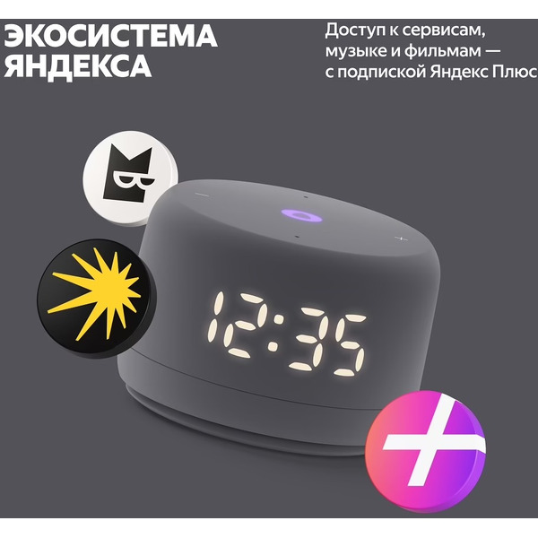 Умная колонка Яндекс.Станция Лайт 2 (YNDX-00026GRY) графит