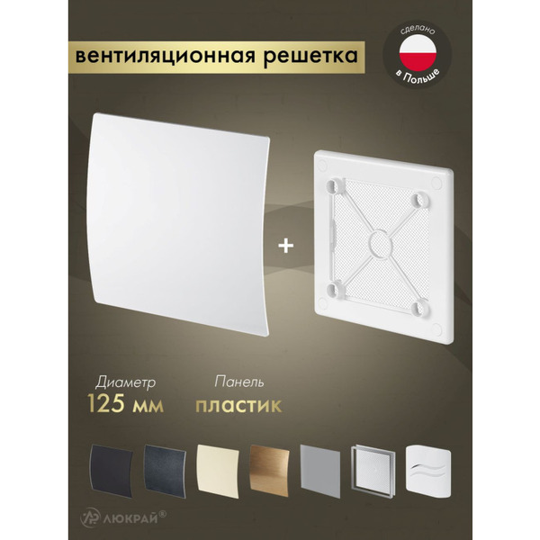 Решетка с панелью Awenta RW125-PEB125