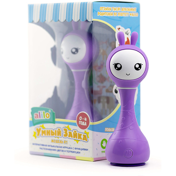 Интерактивная игрушка Alilo Умный зайка R1 60405 (фиолетовый)
