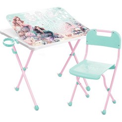 Комплект мебели с детским столом Ника КАМ-Р/Р С русалочкой
