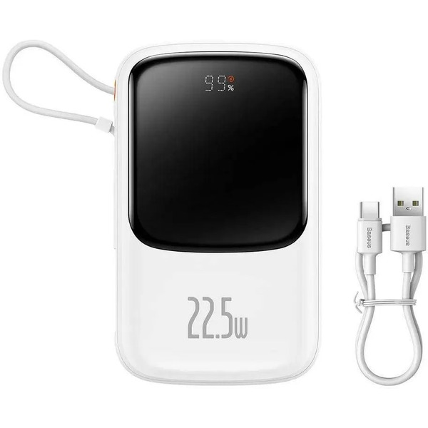Внешний аккумулятор Baseus PPQD060102 Qpow Pro 10000mAh 22.5W White (PPQD2-10C)