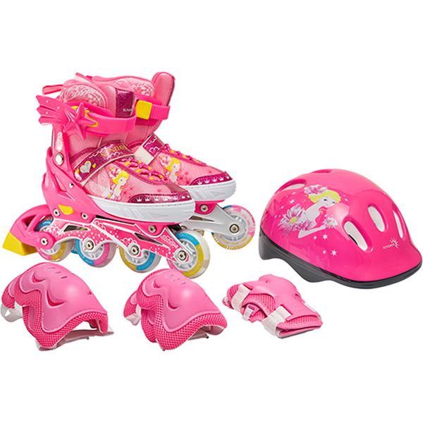 Роликовые коньки Sundays PW-153B-5D (р 37-40) розовый