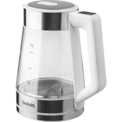 Электрочайник Brevio Glass Kettle BV8060 (белый)