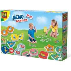 Настольная игра SES Creative Для улицы и дома "МЕМО Животные" 02233