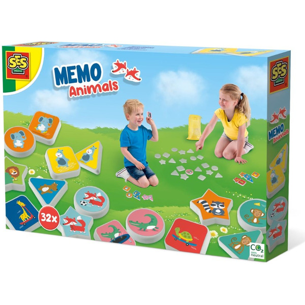Настольная игра SES Creative Для улицы и дома "МЕМО Животные" 02233