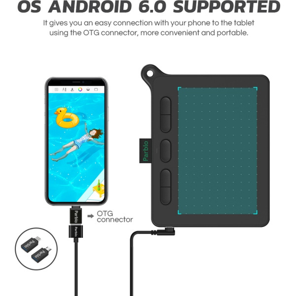 Графический планшет Parblo Ninos S (черный)