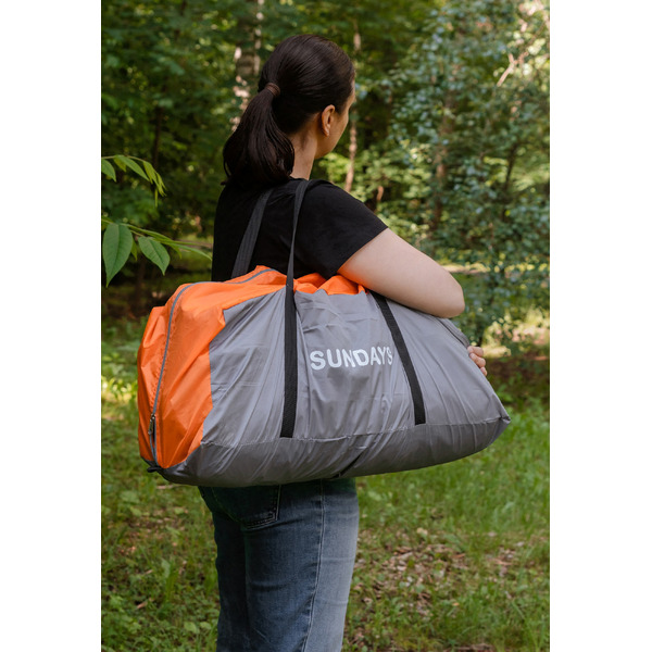 Палатка Sundays ZC-TT020-4P (2+2) (темно-серый/желтый)