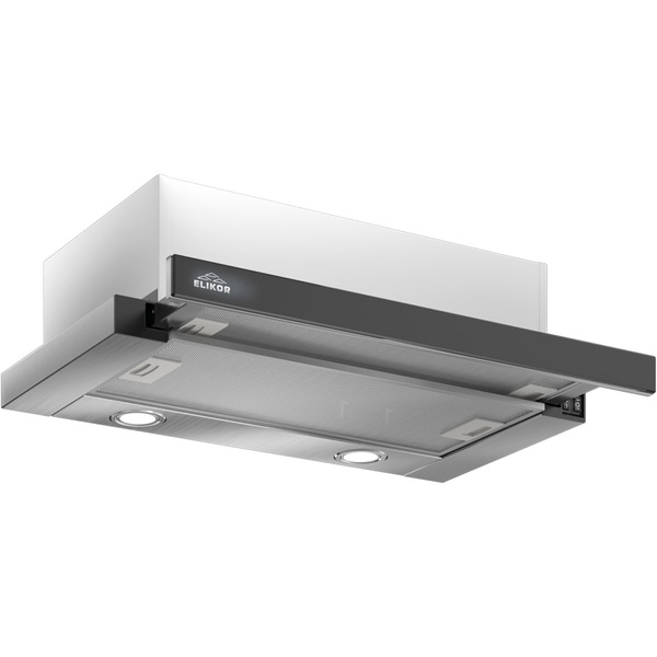 Вытяжка Elikor Интегра Glass 60Н-400-В2Д 940982 (нержавеющая сталь/черное стекло)