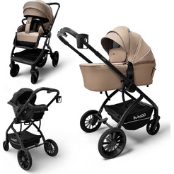 Детская универсальная коляска Bubago Lotta 3 в 1 BG 150-2 (мокко)