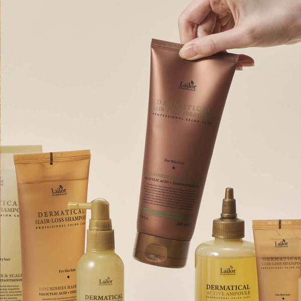 Укрепляющая маска для тонких волос Lador Dermatical Hair Loss Treatment For Thin Hair, 200 мл
