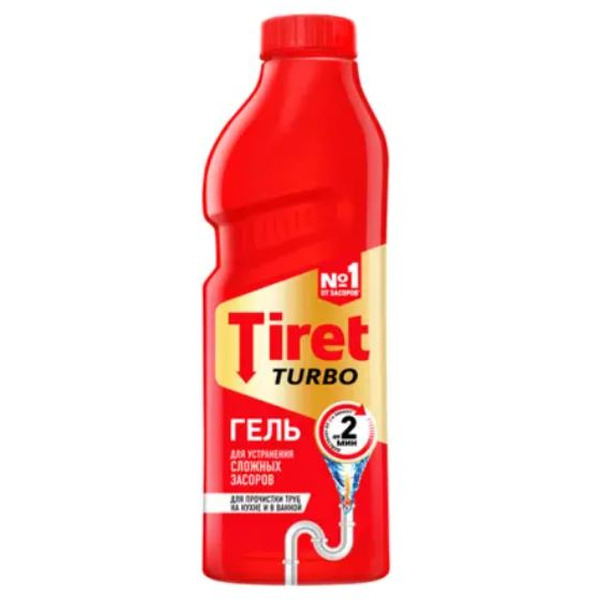 Средство для труб Tiret Турбо 1 л