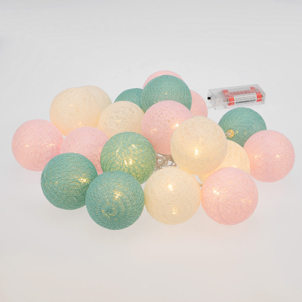 Тайские фонарики NEON-NIGHT 303-078 Перламутр 3.5 м, 20 LED теплый белый