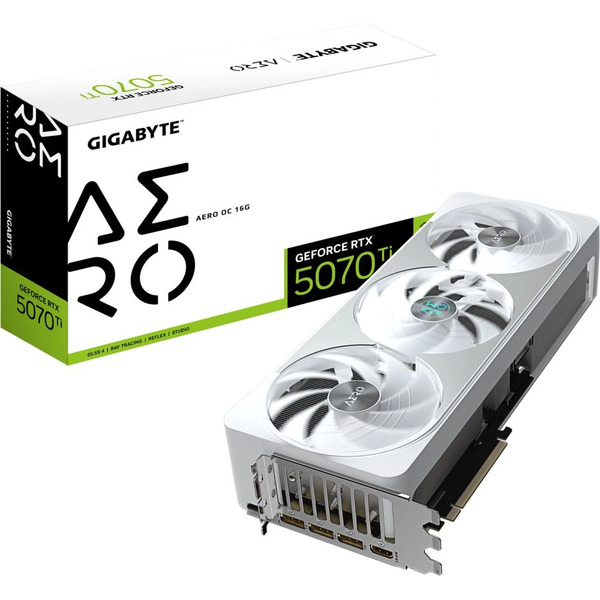 Видеокарта GigaByte RTX 5070 Ti Aero OC 16G GDDR7 (GV-N507TAERO OC-16GD)