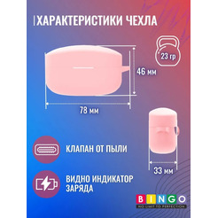 Чехол Bingo Silicone для SONY WF-1000XM4 (розовый)