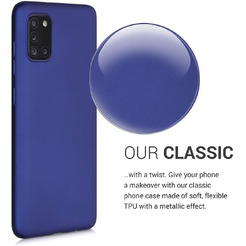 Бампер Bingo Matt TPU для SAMSUNG Galaxy A31 Синий