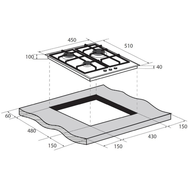 Варочная панель ZUGEL ZGH451B