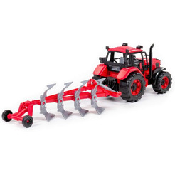 Трактор Полесье BELARUS с плугом 91338