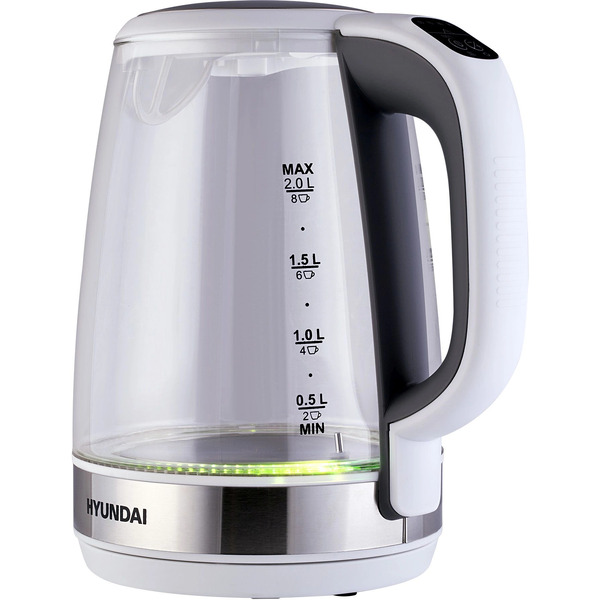 Электрический чайник Hyundai HYK-G8880 (серый/серебристый)