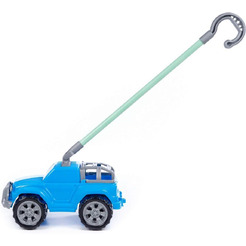 Игрушка-каталка Полесье Дени с ручкой 74994 (голубой)