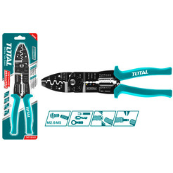 Клещи для зачистки и обжима проводов Total 250 мм THT15101