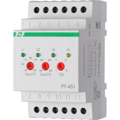 Реле контроля фаз F&F PF-451 EA04.005.003