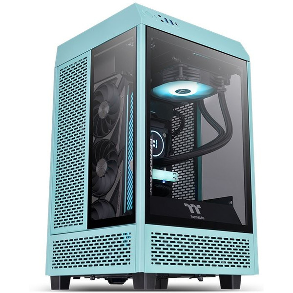 Корпус Thermaltake The Tower 100 Turquoise CA-1R3-00SBWN-00