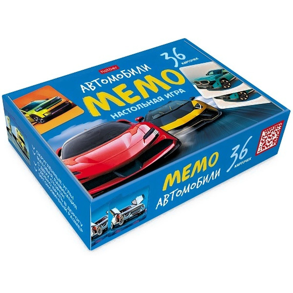 Настольная игра Hatber Мемо Автомобили 36ИнМ_35002