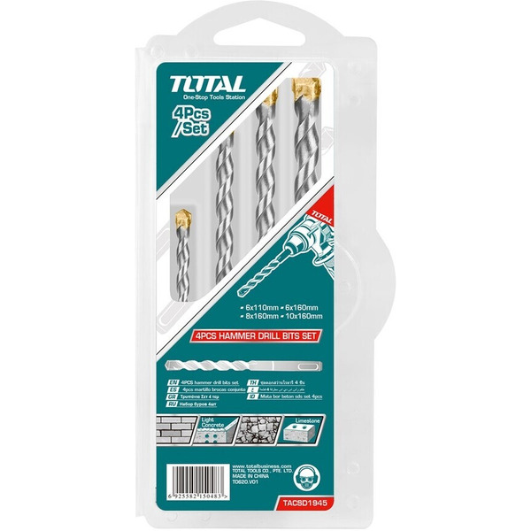 Набор буров TOTAL TACSD1945 4шт