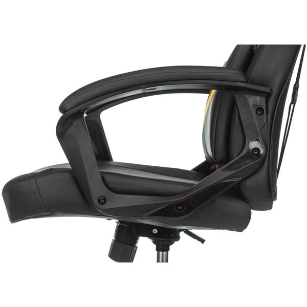 Кресло игровое Zombie DRIVER (1485773) черный/желтый