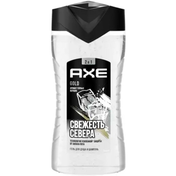 Гель для душа и шампунь AXE Голд 250мл