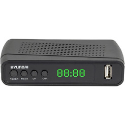 Ресивер DVB-T2 Hyundai H-DVB520 + WiFi-адаптер черный H-DVB520WA