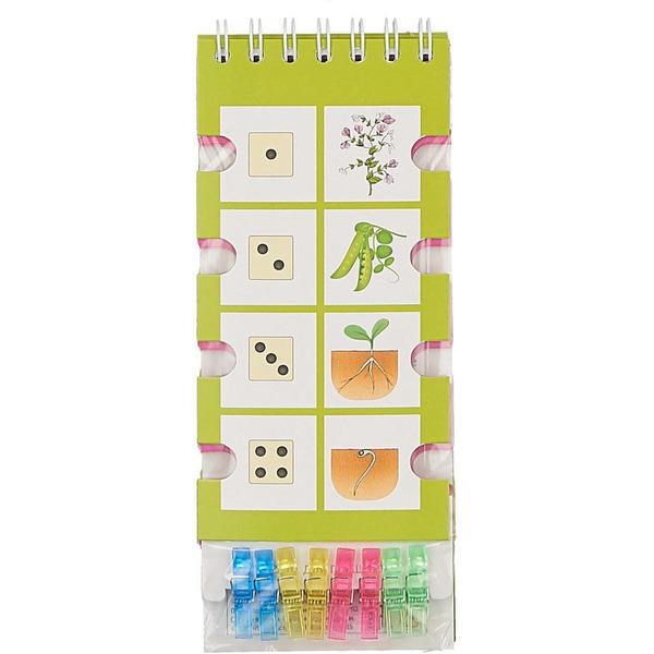 Игра настольная для детей "Игры с прищепками. Растения и животные", (Айрис-пресс) арт. 978-5-8112-6218-2