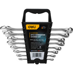 Набор ключей комбинированных Deli EDL130008A