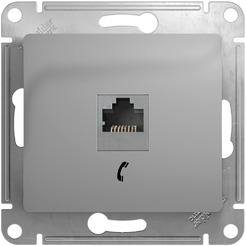 Розетка телефонная Systeme Electric Glossa GSL000381T