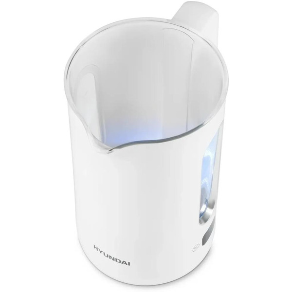 Электрочайник Hyundai HYK-G5510 белый/прозрачный