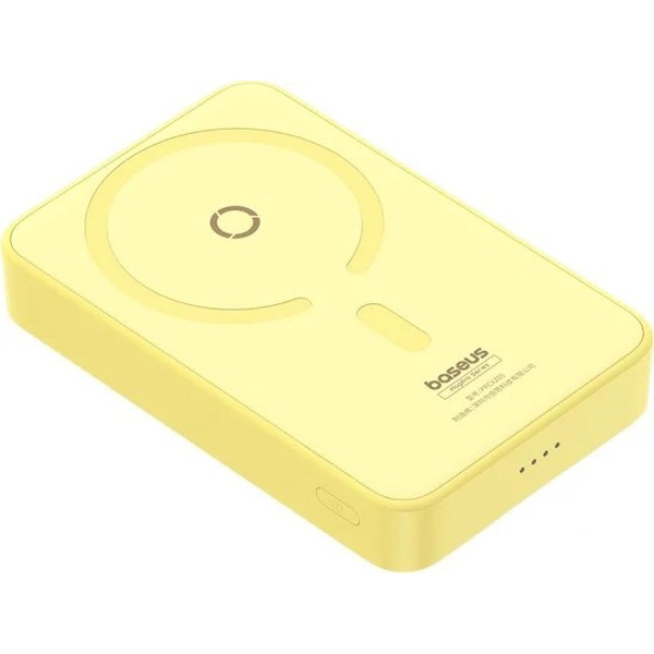 Внешний аккумулятор Baseus MagPro Magnetic Bracket Wireless Fast-Charging Power Bank 20W 5000mAh (желтый)