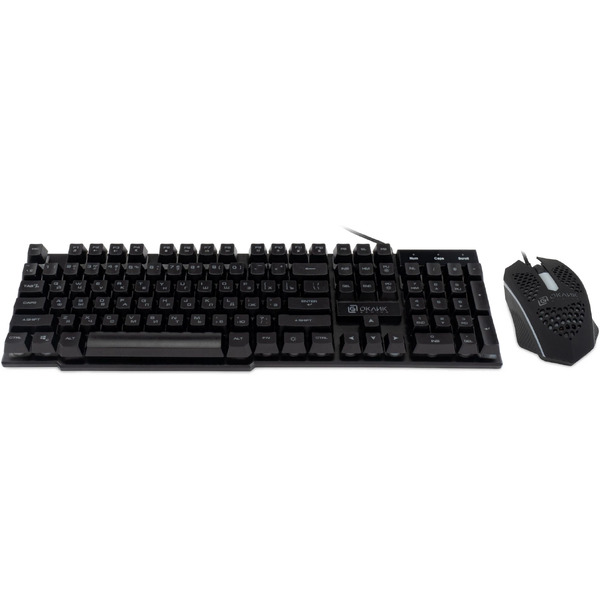 Игровой набор (клавиатура + мышь с ковриком) Оклик 400GMK