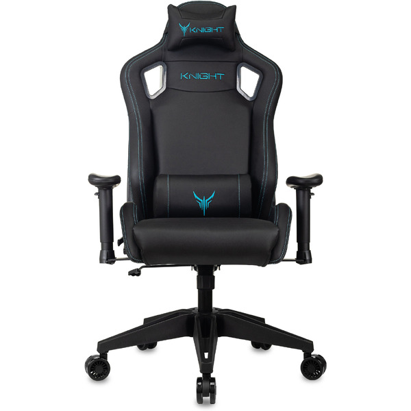 Кресло игровое Бюрократ Knight Outrid Smile экокожа, черный