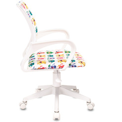 Компьютерное кресло Бюрократ Burokids 1W (белый монстры/пластик белый)