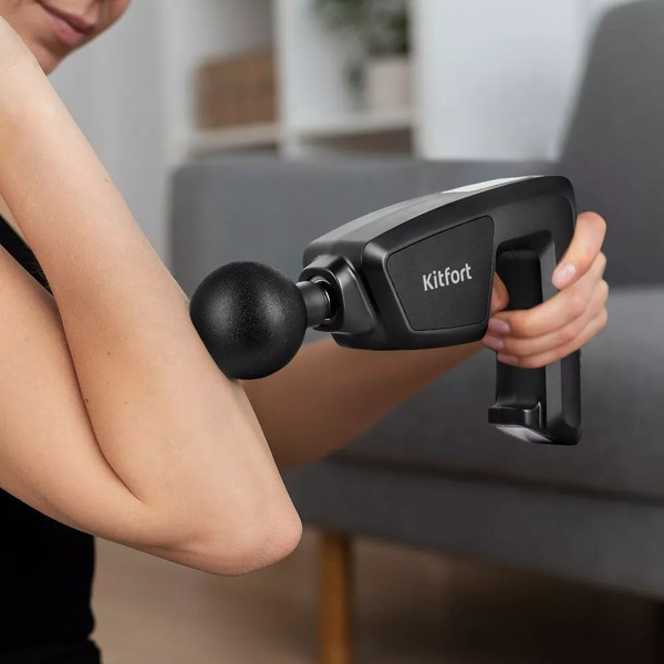 Перкуссионный массажер 2 в 1 Kitfort КТ-2976