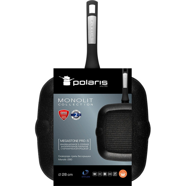 Сковорода-гриль POLARIS Monolit-28G